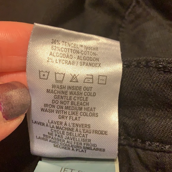 DL1961 Girls Jenny Black dark-wash Denim Skirt size 8 - Picture 8 of 9